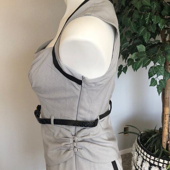 XOXO Grey and Black Bodycon Dress - Picture 5 of 11